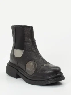 Damen Papucei – Chelsea Boots aus Leder mit Metallic-Patches