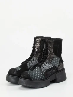 – Schnürstiefelette aus Veloursleder*Papucei Online