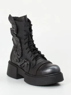 Damen Papucei – Schnürstiefelette aus Kalbleder