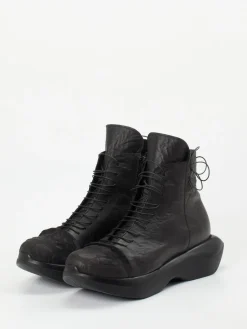 Damen Papucei – Schnürstiefelette aus Lammleder in