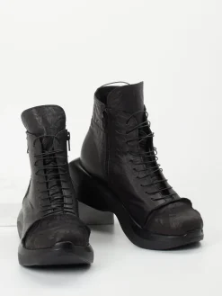 Damen Papucei – Schnürstiefelette aus Lammleder in