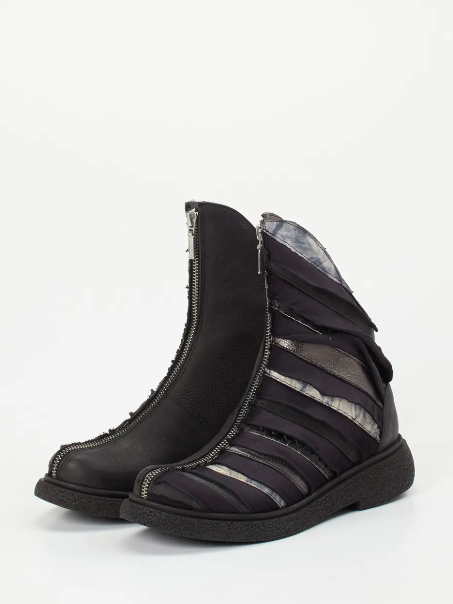 Damen Papucei – Stiefeletten aus Leder mit Layer-Look