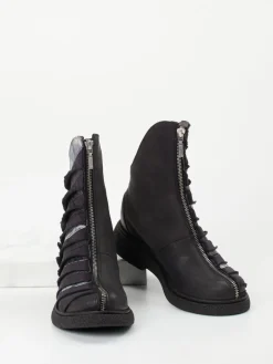 Damen Papucei – Stiefeletten aus Leder mit Layer-Look