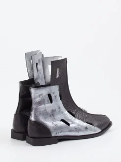 – Stiefeletten aus Kalbleder mit Metallic-Finish*Papucei Clearance