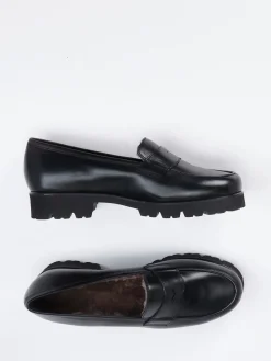 Damen Pas de Rouge – Loafer aus Kalbleder in