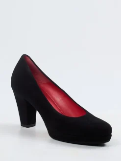 Damen Pas de Rouge – Plateaupumps aus Veloursleder