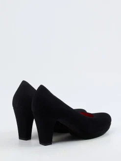 Damen Pas de Rouge – Plateaupumps aus Veloursleder