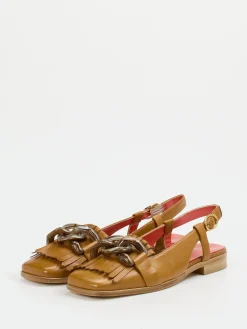 – Slingback-Loafer aus Lammleder cognac*Pas de Rouge Sale