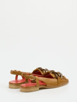 – Slingback-Loafer aus Lammleder cognac*Pas de Rouge Sale