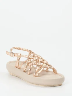 – Keilsandalette aus Lammleder Rosé*Patrizia Bonfanti Best