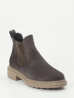 Damen Paul Green – Chelsea Boots aus Nubukleder anthrazit