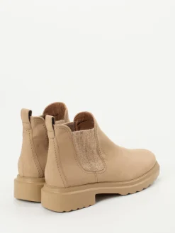 Damen Paul Green – Chelsea Boots aus Nubukleder beige