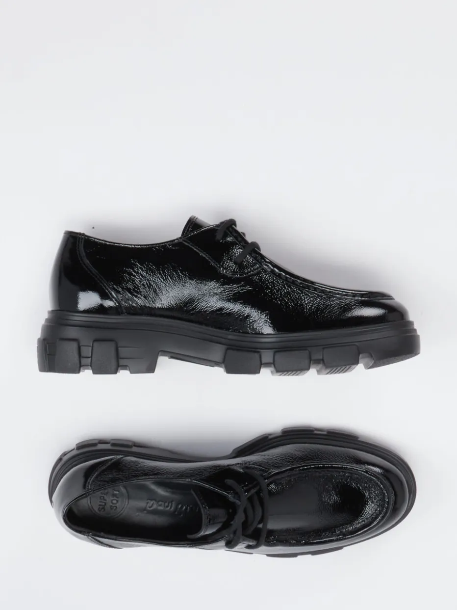 Damen Paul Green – Chunky Derby aus Lackleder