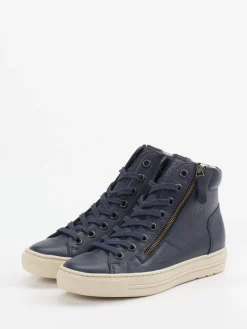 – High-Top Sneaker aus Kalbleder Dunkel*Paul Green Online