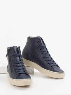 – High-Top Sneaker aus Kalbleder Dunkel*Paul Green Online