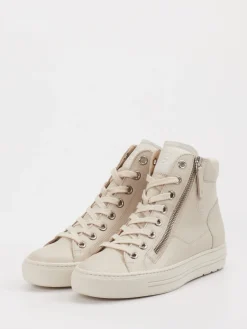 – High-Top Sneaker aus Leder cremeweiß*Paul Green Sale