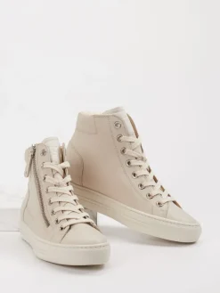 – High-Top Sneaker aus Leder cremeweiß*Paul Green Sale