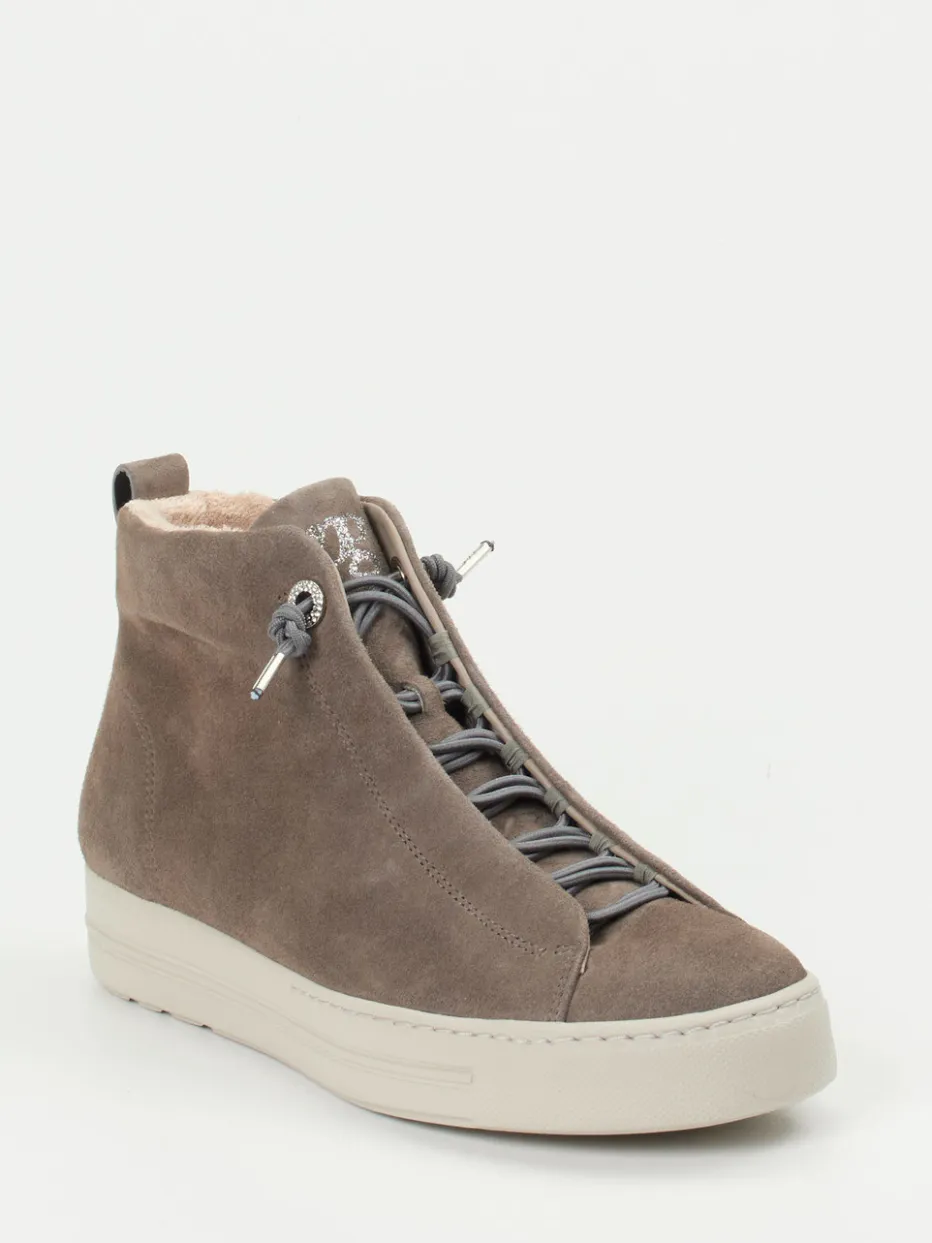 Damen Paul Green – High-Top Sneaker aus Veloursleder