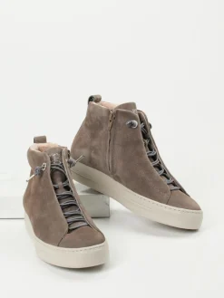 Damen Paul Green – High-Top Sneaker aus Veloursleder