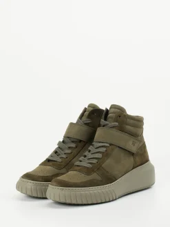 – High-Top-Sneaker aus Veloursleder oliv*Paul Green Hot