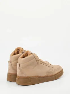 – High-Top-Sneaker aus Veloursleder Beige*Paul Green Hot