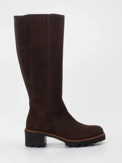 Damen Paul Green – Kniehohe Stiefel aus Veloursleder