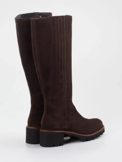 Damen Paul Green – Kniehohe Stiefel aus Veloursleder