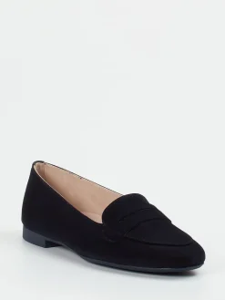 Damen Paul Green – Loafer aus Veloursleder dunkel