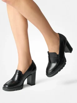 – Loafer mit Blockabsatz aus Kalbleder*Paul Green Discount