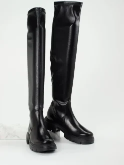 Damen Paul Green – Overknee-Stiefel aus Lammleder