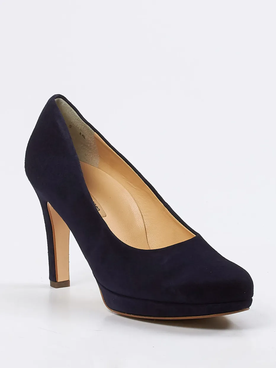 – Plateau-Pumps aus Veloursleder dunkel*Paul Green New