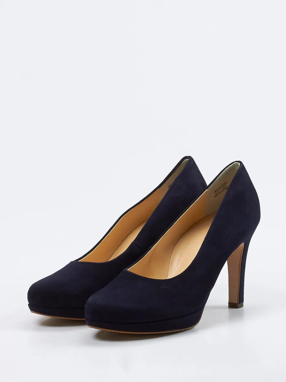 – Plateau-Pumps aus Veloursleder dunkel*Paul Green New