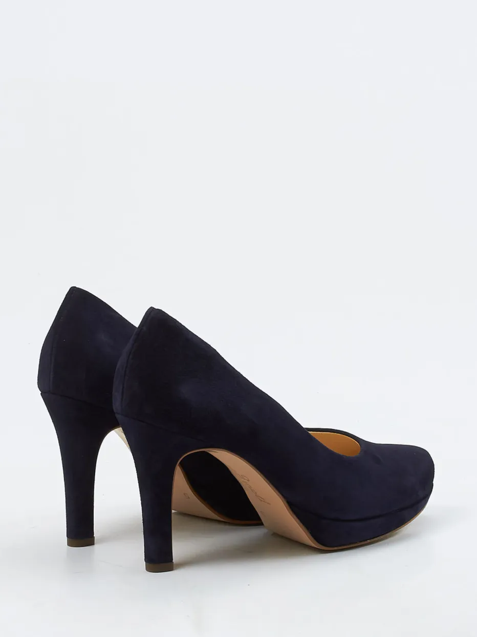 – Plateau-Pumps aus Veloursleder dunkel*Paul Green New