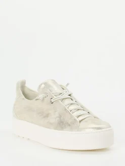 Damen Paul Green – Plateau-Sneaker aus Metallicleder