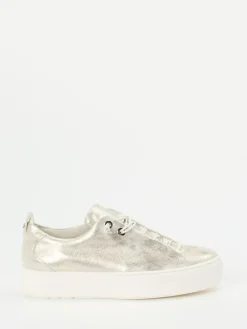 Damen Paul Green – Plateau-Sneaker aus Metallicleder