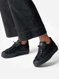 – Plateau-Sneaker aus Nubukleder*Paul Green Outlet