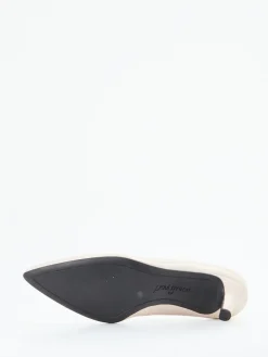 Damen Paul Green – Pumps aus Lackleder in Cremeweiß