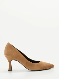 Damen Paul Green – Pumps aus Veloursleder cognac