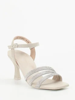 – Sandale aus Veloursleder mit Strass*Paul Green Outlet