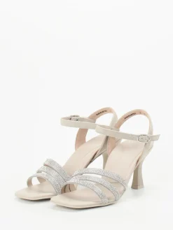 – Sandale aus Veloursleder mit Strass*Paul Green Outlet