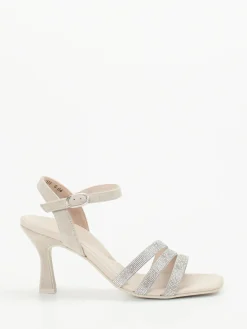 – Sandale aus Veloursleder mit Strass*Paul Green Outlet