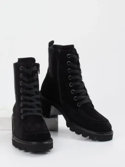 Damen Paul Green – Schnürboots aus Veloursleder