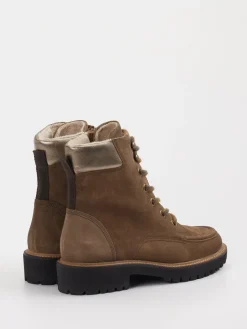 Damen Paul Green – Schnürboots aus Veloursleder