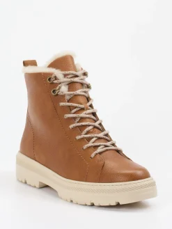 – Schnürstiefelette aus Kalbleder cognac*Paul Green Discount
