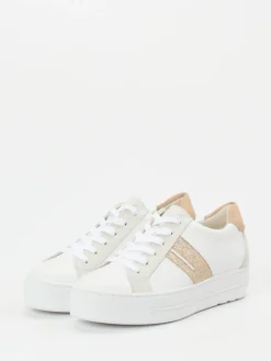 Damen Paul Green – Sneaker aus Kalbleder mit Glitzereffekt