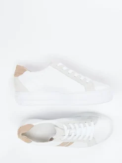 Damen Paul Green – Sneaker aus Kalbleder mit Glitzereffekt