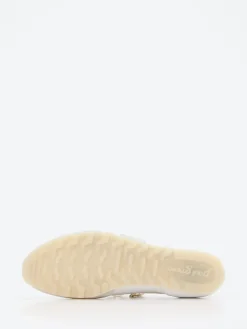 Damen Paul Green – Sneaker aus Leder-Mix in Offwhite