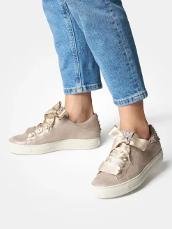 – Sneaker aus Metallicleder Champagner*Paul Green Best