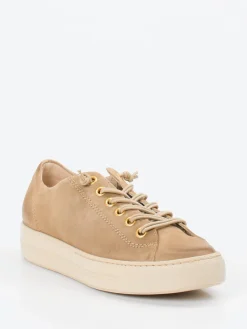 – Sneaker aus Veloursleder Sandbeige*Paul Green New
