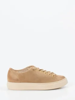 – Sneaker aus Veloursleder Sandbeige*Paul Green New